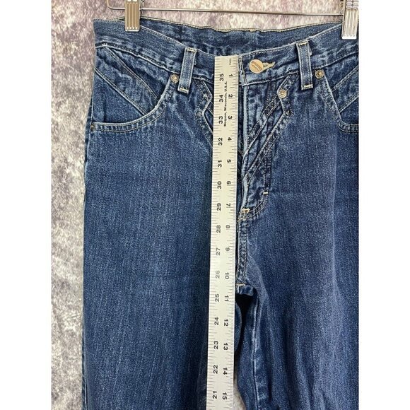 Vintage Roughrider Jeans Womens Size 7/8 Circle-T Bareback Western L32” Rodeo - Picture 4 of 11